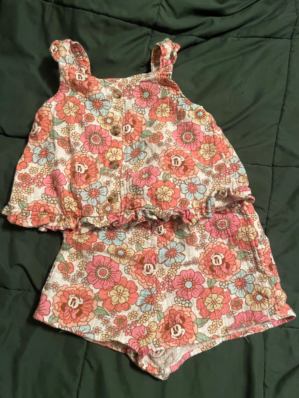 Girls Matching Minnie Mouse Set